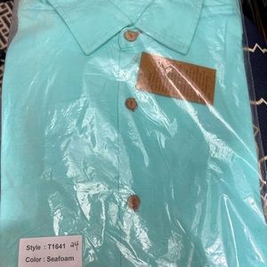 TA27 Men’s Short Sleeve Shirt Seafoam XXL NWT